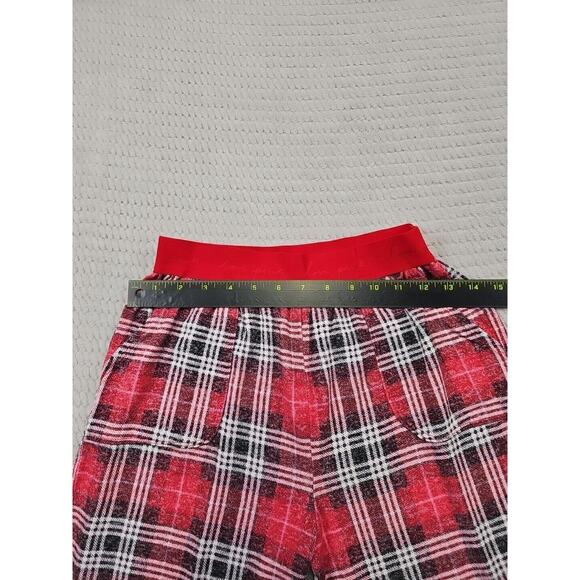 Victorias Secret Pink Pajama Pants Womens Small Red Plaid Jogger Style Soft - Picture 3 of 7